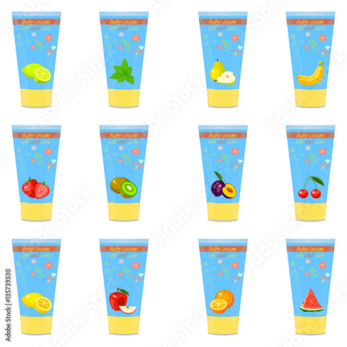 Baby cream tube with kids design