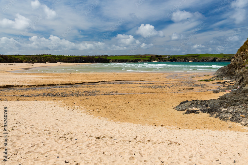 Obraz premium Harlyn Bay Beach North Cornwall