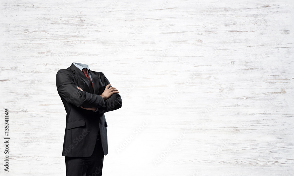 Businessman without head Stock Photo Adobe Stock