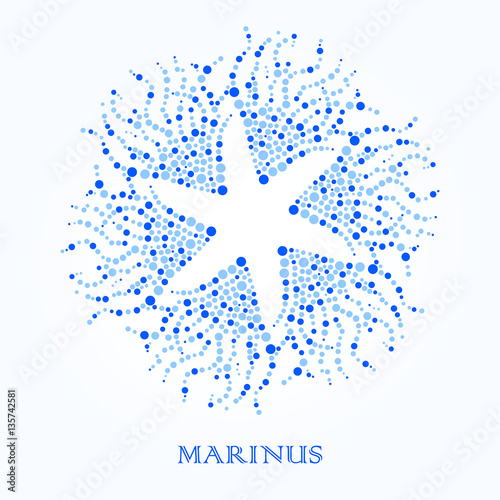Sea Logo Template. Starfish. Water.