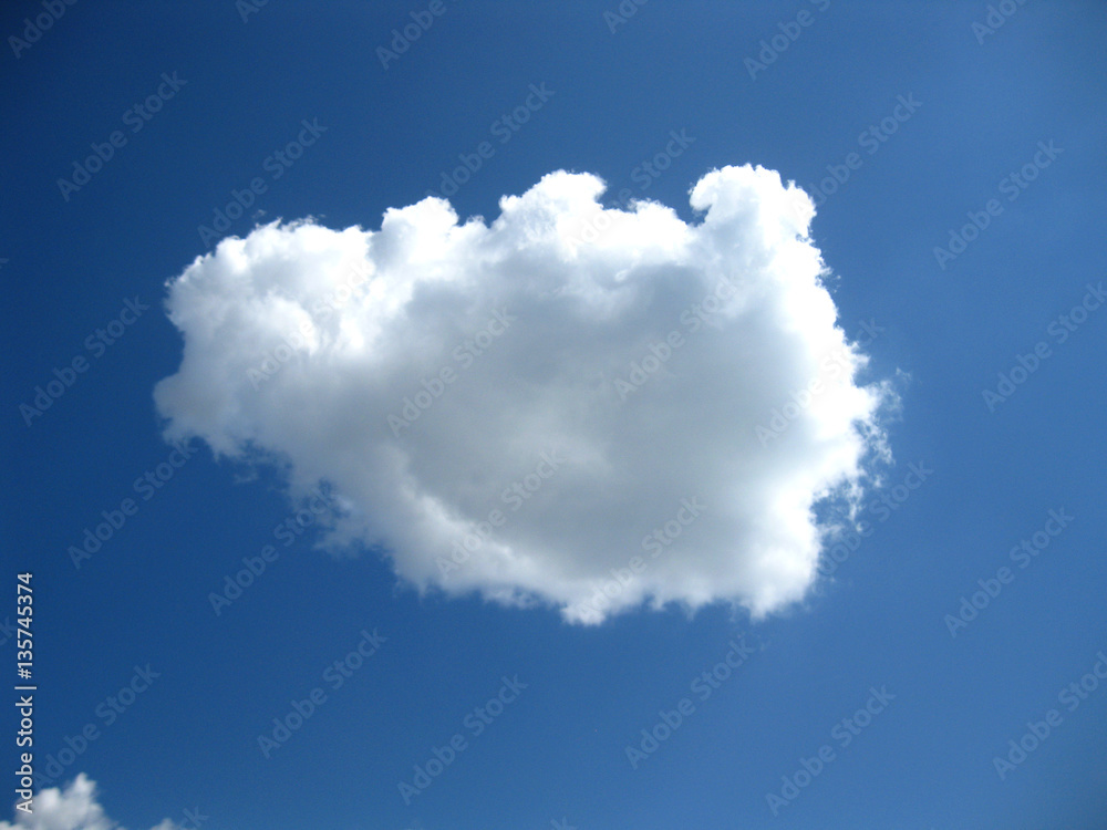 Pure white cloud in the blue sky Pure white cloud in the blue sky