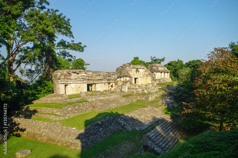 Mayan ruins in Palenque, Chiapas, Mexico.