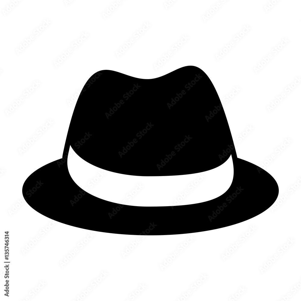 gentleman hat isolated icon vector illustration design gentleman hat isolated icon vector illustration design