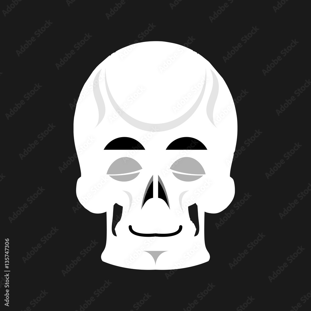 Skull sleeps Emoji. skeleton head asleep emotion isolated Skull sleeps Emoji. skeleton head asleep emotion isolated