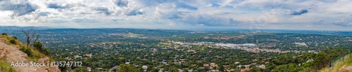 Clouds above Johannesburg North Western Suburbs Wide Panorama fr