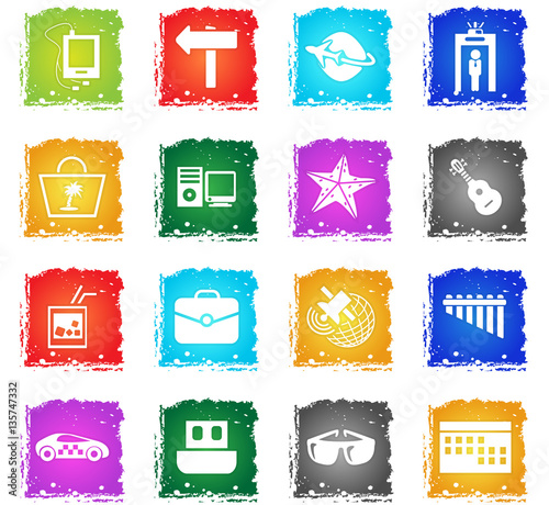 travel icon set photo
