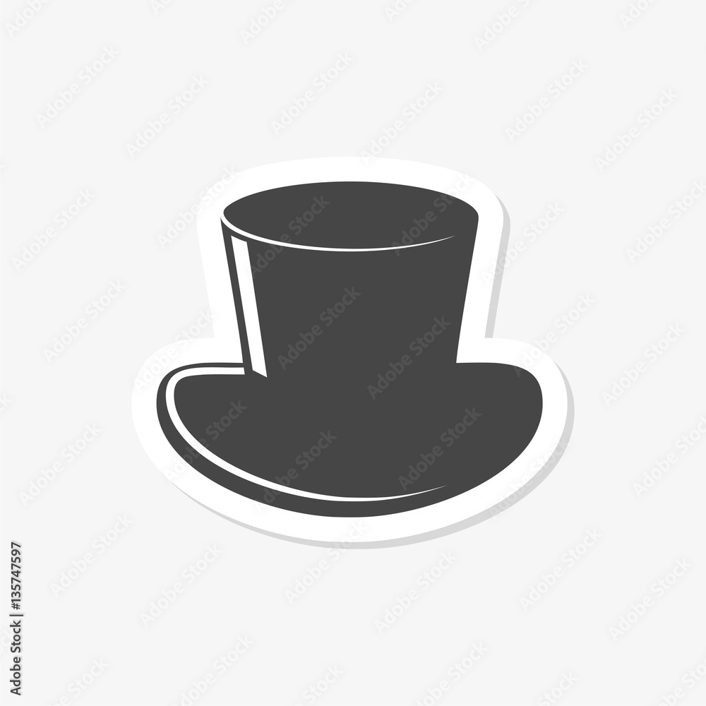 Vector top hat icon - Illustration Vector top hat icon - Illustration