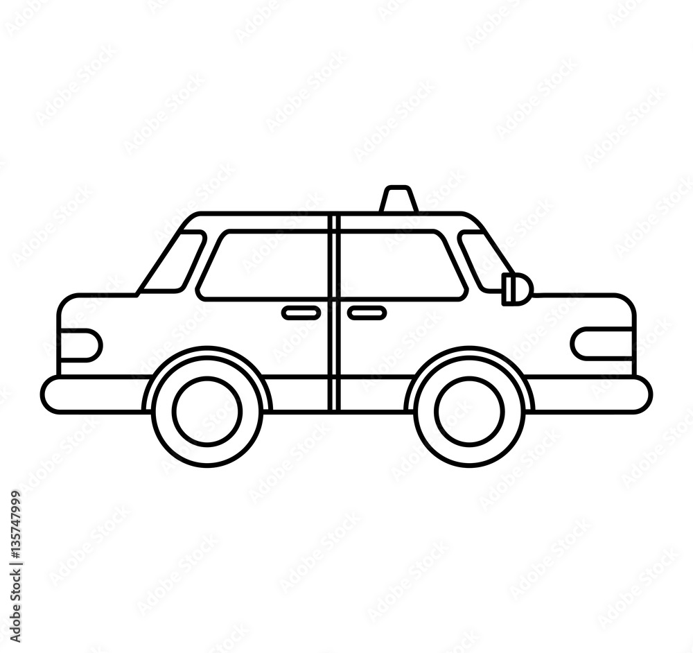 taxi service public icon vector illustration design