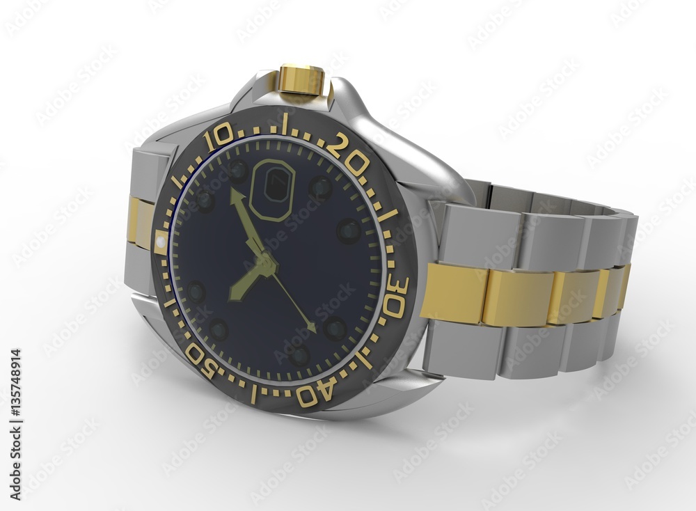 3d illustration of hand watches. white background isolated. icon for game web. 3d illustration of hand watches. white background isolated. icon for game web.