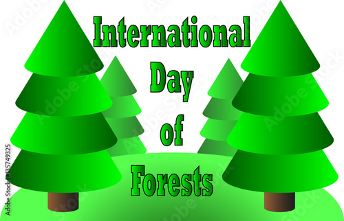 International Day of Forests, Natural background