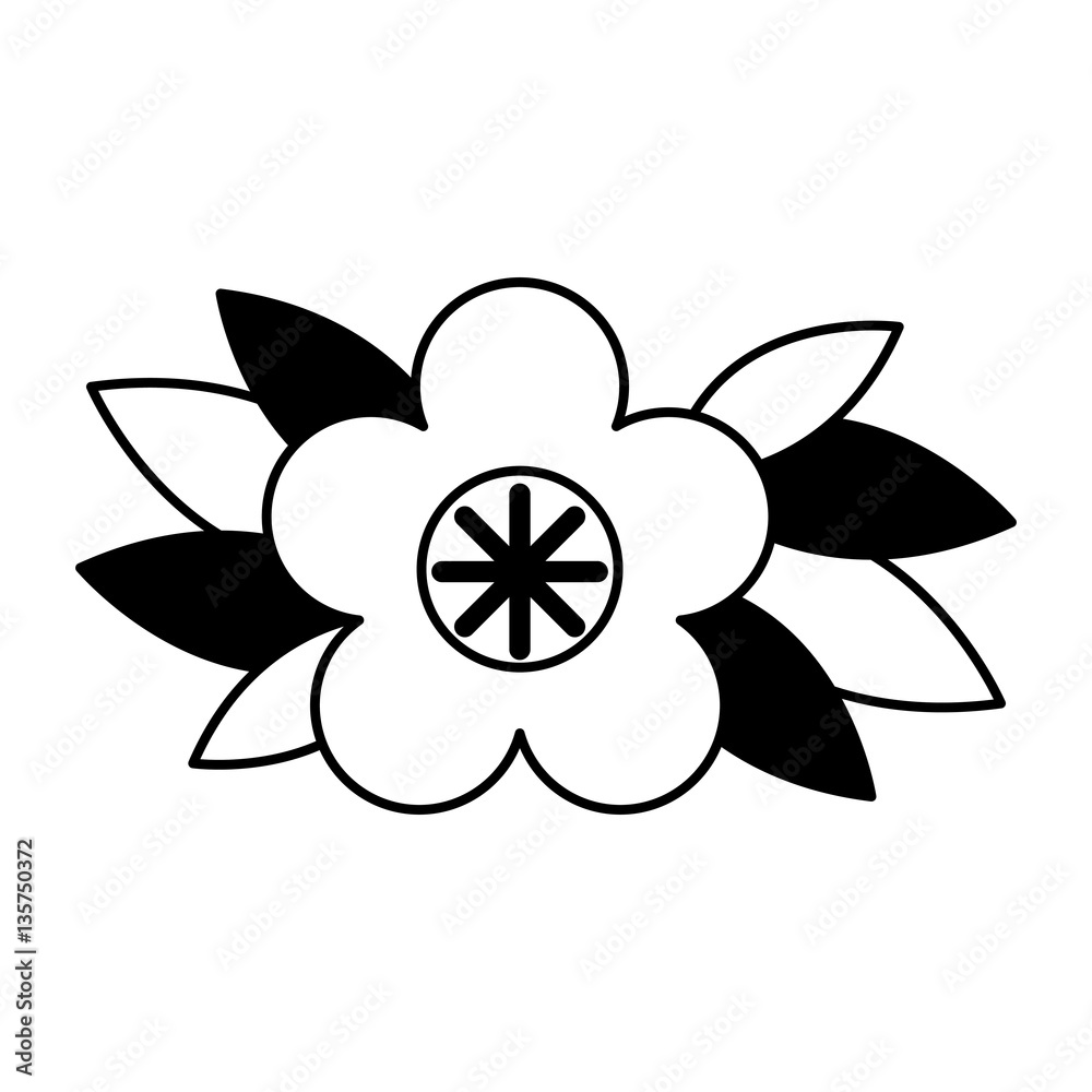 cute flower emblem icon vector illustration design cute flower emblem icon vector illustration design