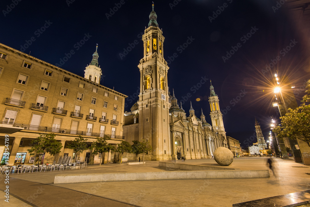Basilica de Nuestra Senora del Pilar , Zaragoza, Aragon, Spain