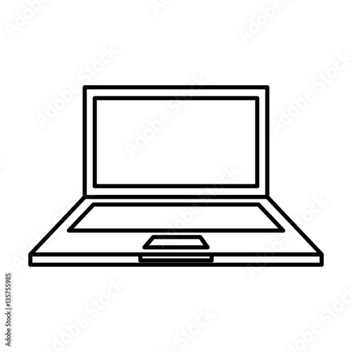 laptop computer isolated icon vector illustration design