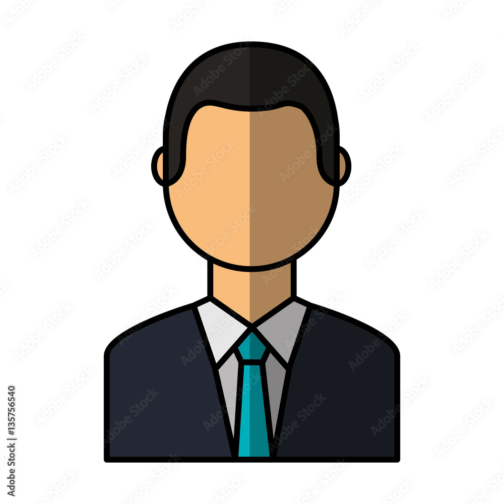 businessman character isolated icon vector illustration design