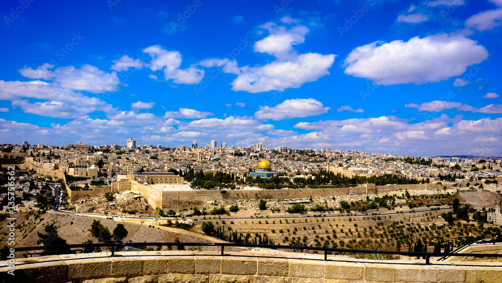 Jerusalem old town panorama