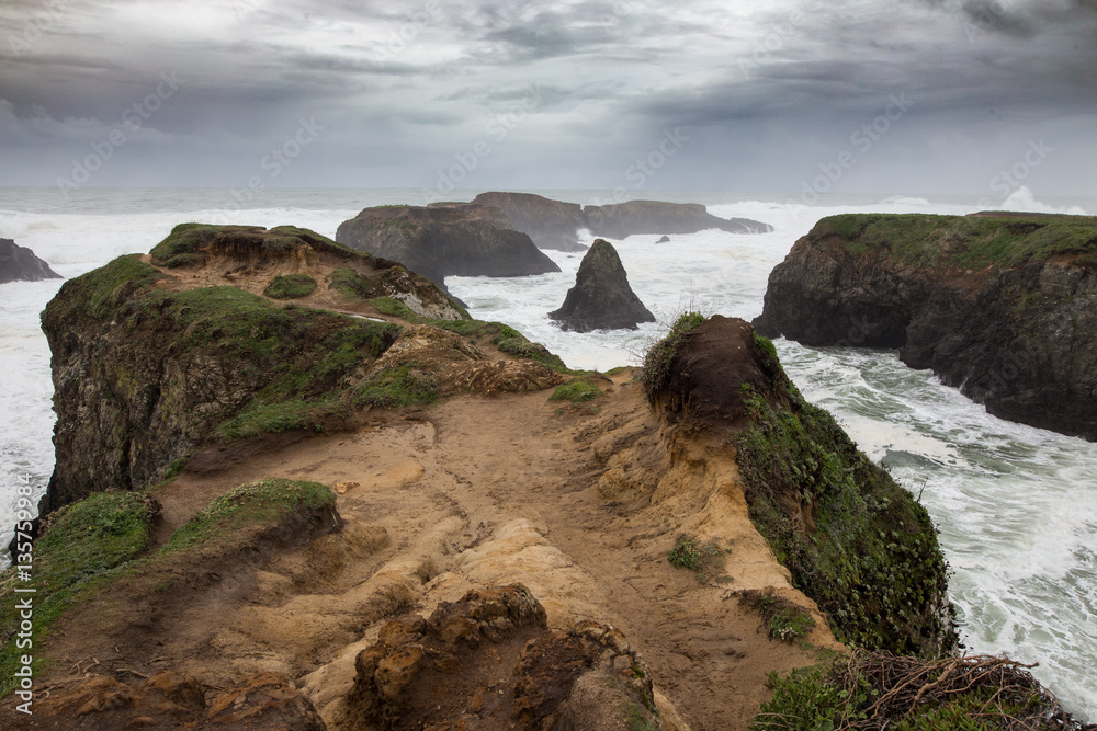 Rocks and Islands on Northern California Coast