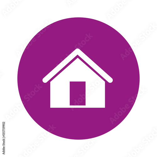 house silhouette isolated icon vector illustration design