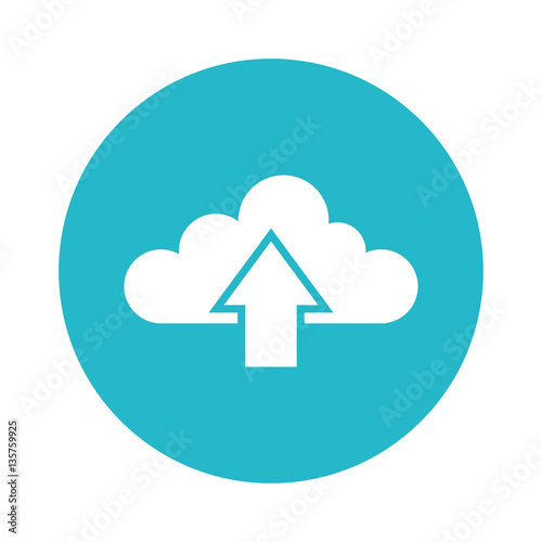 cloud computing isolated icon vector illustration design