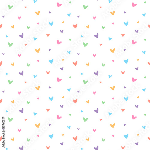 seamless heart pattern and background vector illustration