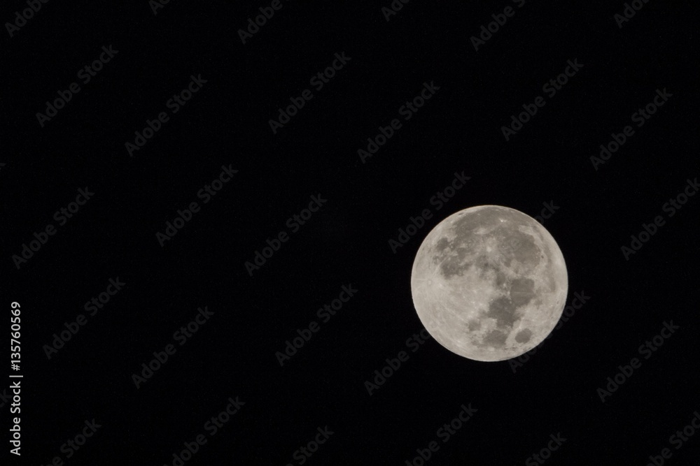 Blur moon with isolated black sky background for text adding Blur moon with isolated black sky background for text adding