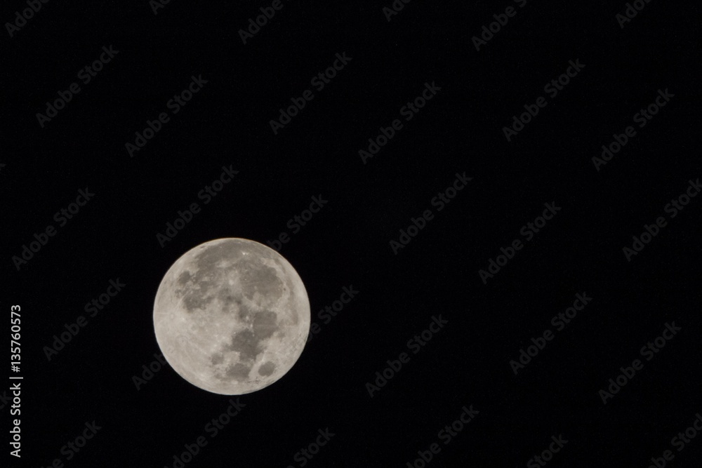 Blur moon with isolated black sky background for text adding Blur moon with isolated black sky background for text adding