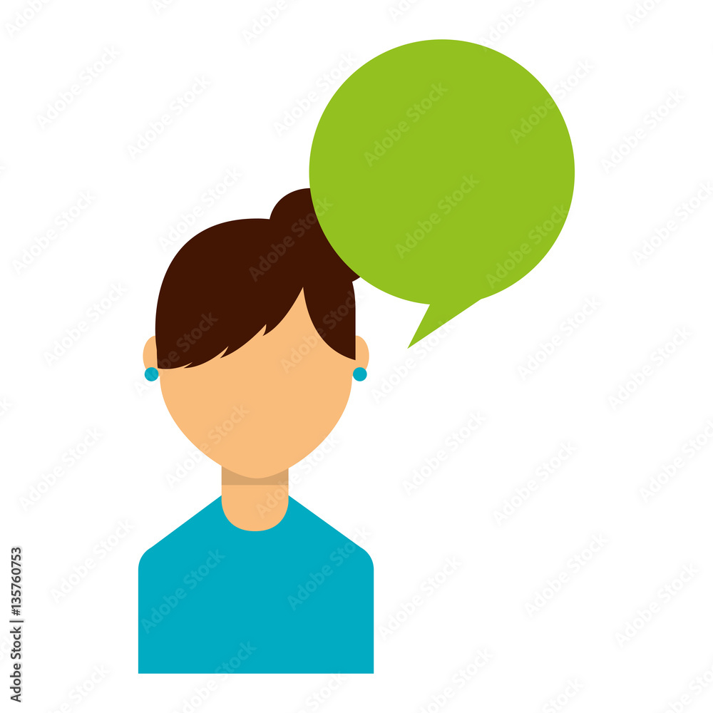 young man with speech bubble avatar character vector illustration design young man with speech bubble avatar character vector illustration design
