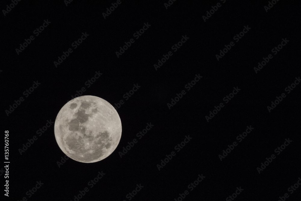 Blur moon with isolated black sky background for text adding Blur moon with isolated black sky background for text adding