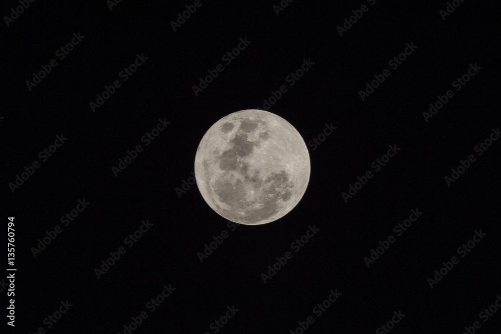 Blur moon with isolated black sky background for text adding Blur moon with isolated black sky background for text adding