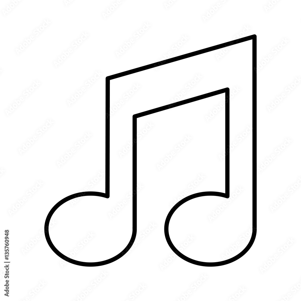 music note isolated icon vector illustration design music note isolated icon vector illustration design