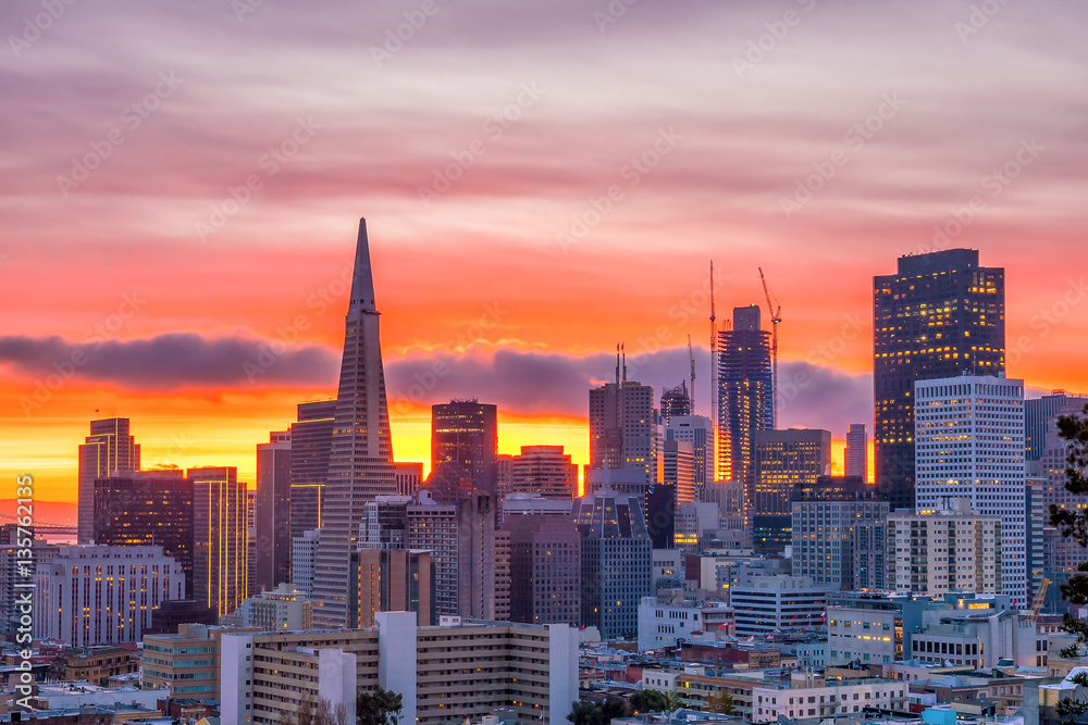 Obraz premium Downtown San Francisco