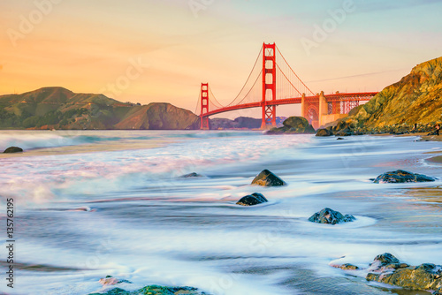 Golden Gate Bridge in San Francisco, California
