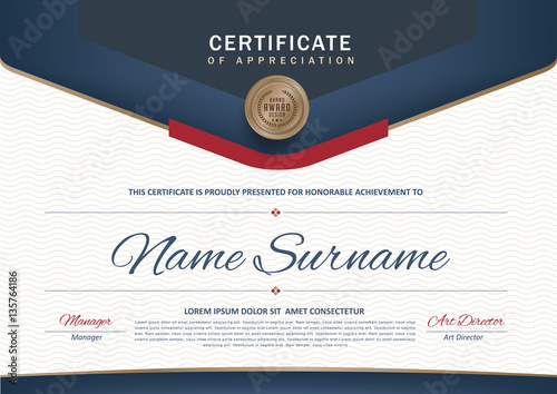 certificate template with Luxury black and golden elegant pattern,Vector illustration