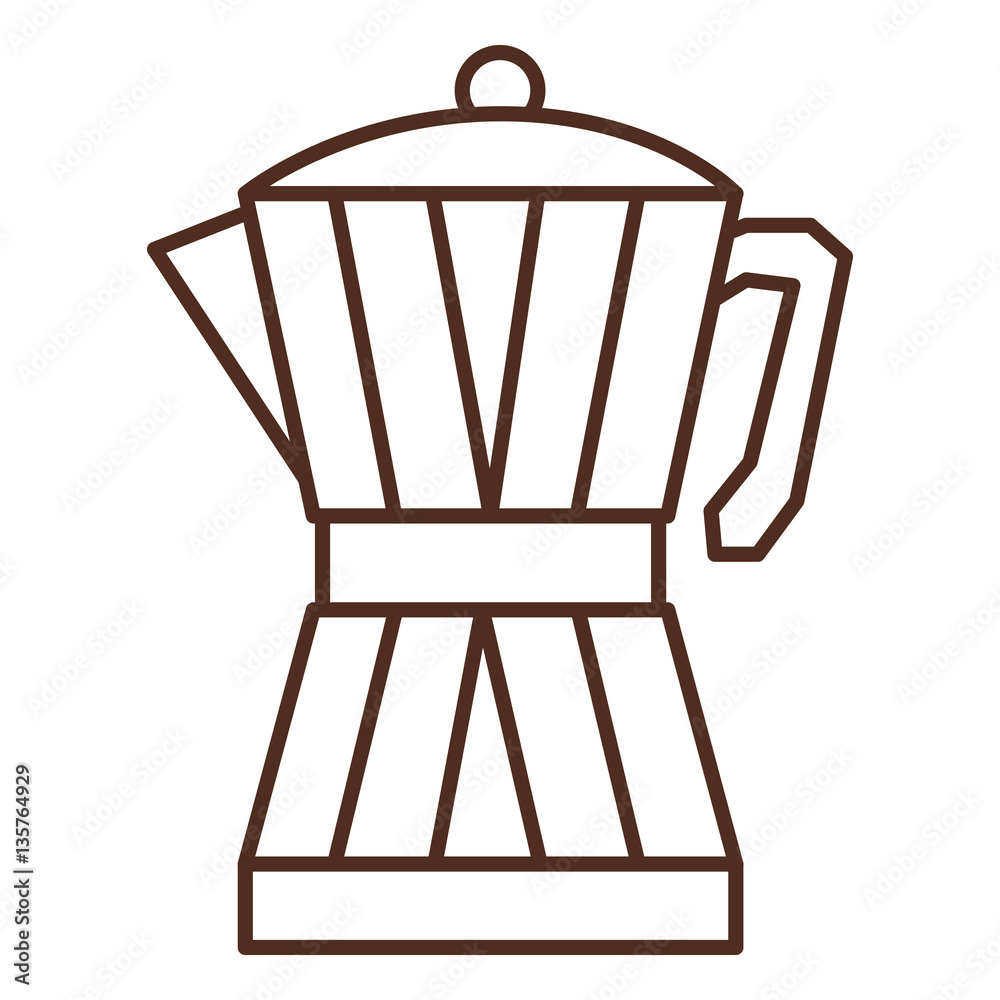 silhouette glass jar of coffee with handle vector illustration silhouette glass jar of coffee with handle vector illustration