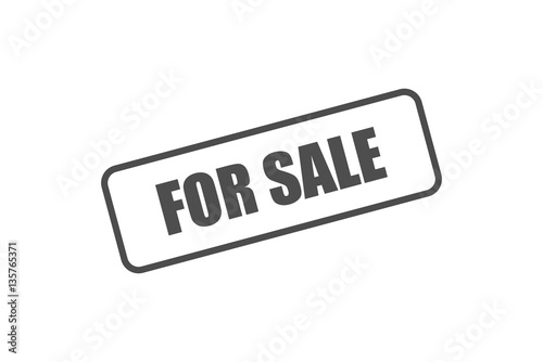 For sale grunge rubber stamp