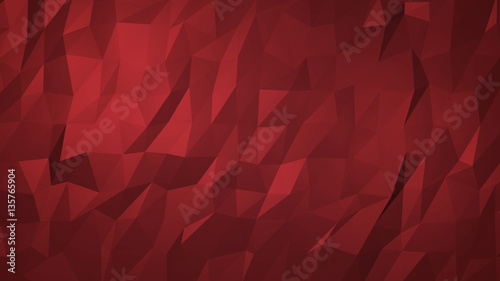 Abstract geometric paper red