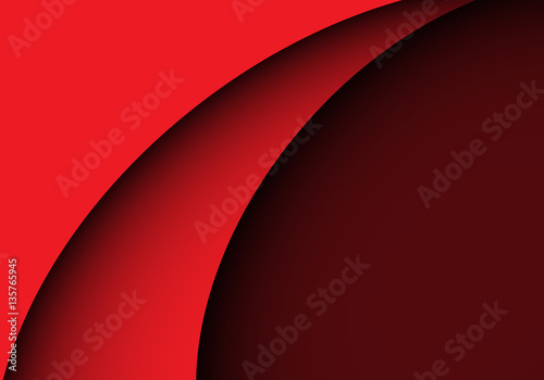Abstract red curve shape design modern luxury background vector illustration.