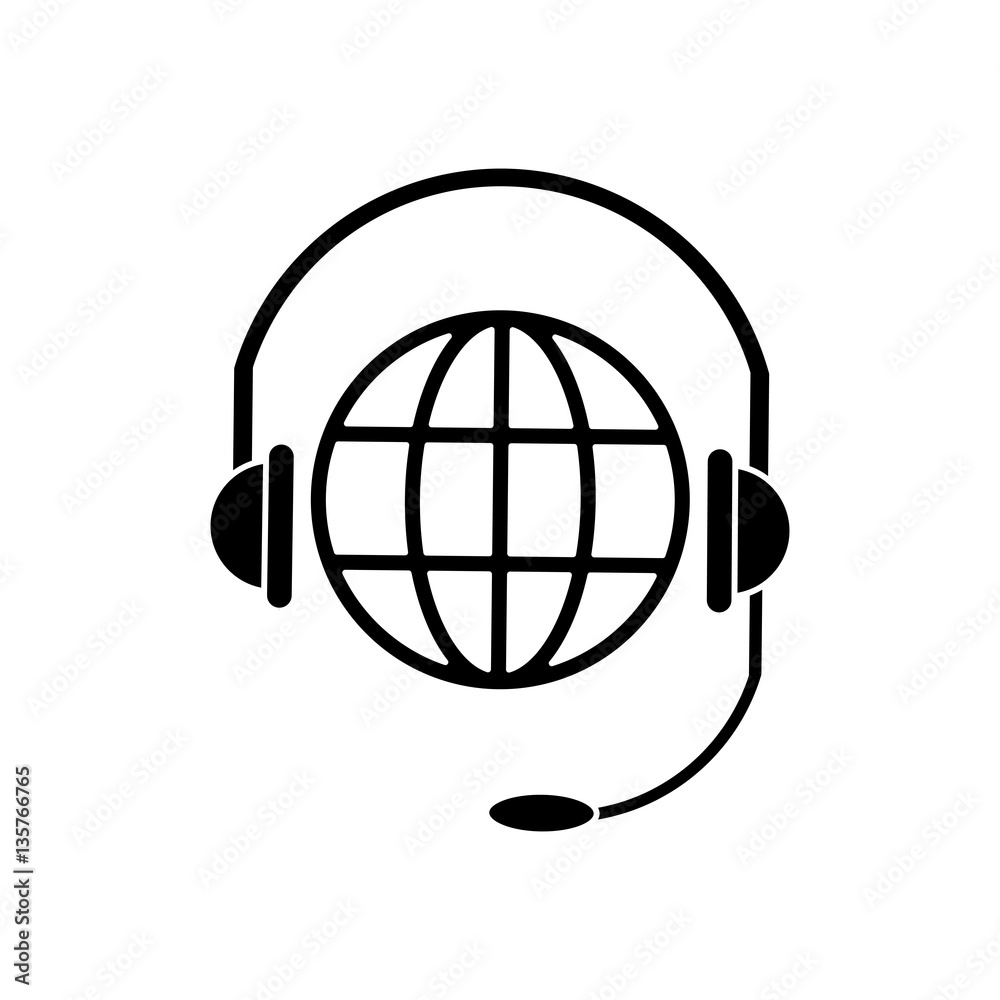 world planet head service communication pictogram vector illustration eps 10 world planet head service communication pictogram vector illustration eps 10