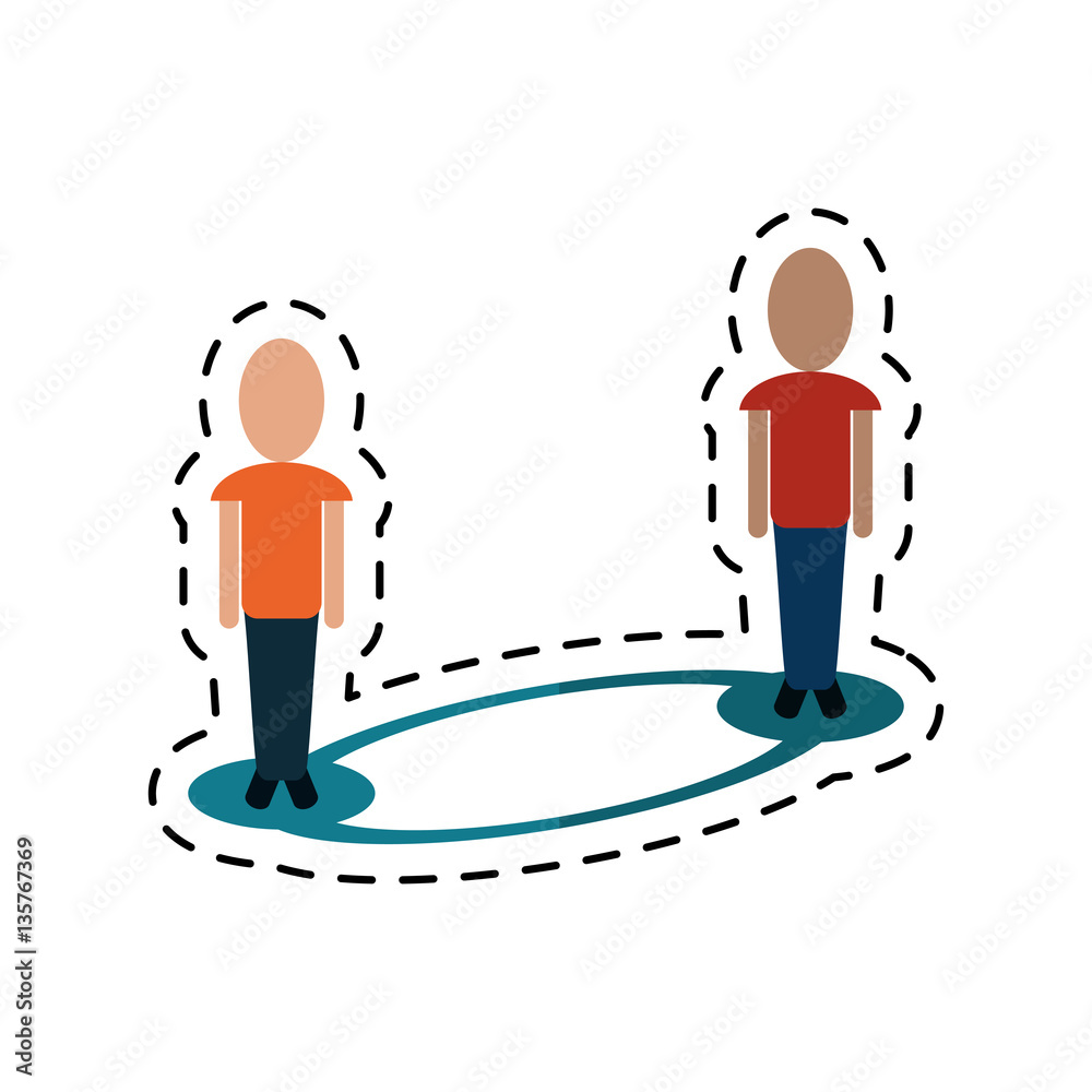 people connecting social media-dotted line vector illustration eps 10 people connecting social media-dotted line vector illustration eps 10