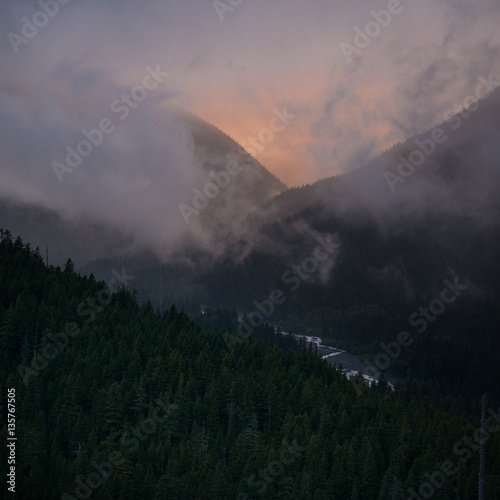 Sunset in the Mountain Pass