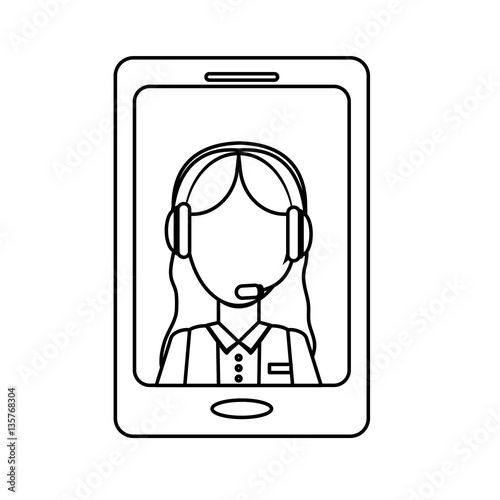 smartphone technical services icon image, vector illustration, design