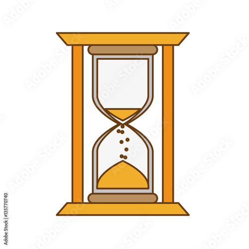 sandclock hourglass icon image vector illustration design 
