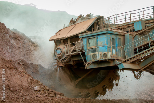 Heavy Machine in Coal Mine