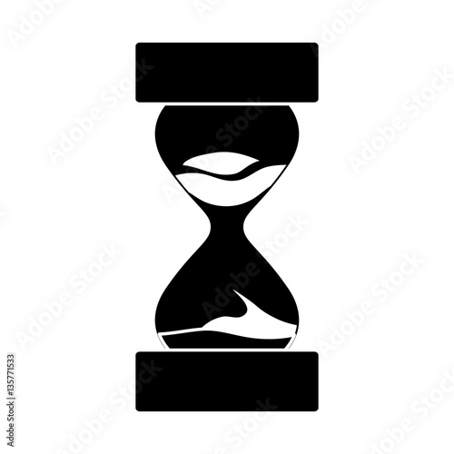 sandclock hourglass icon image vector illustration design 