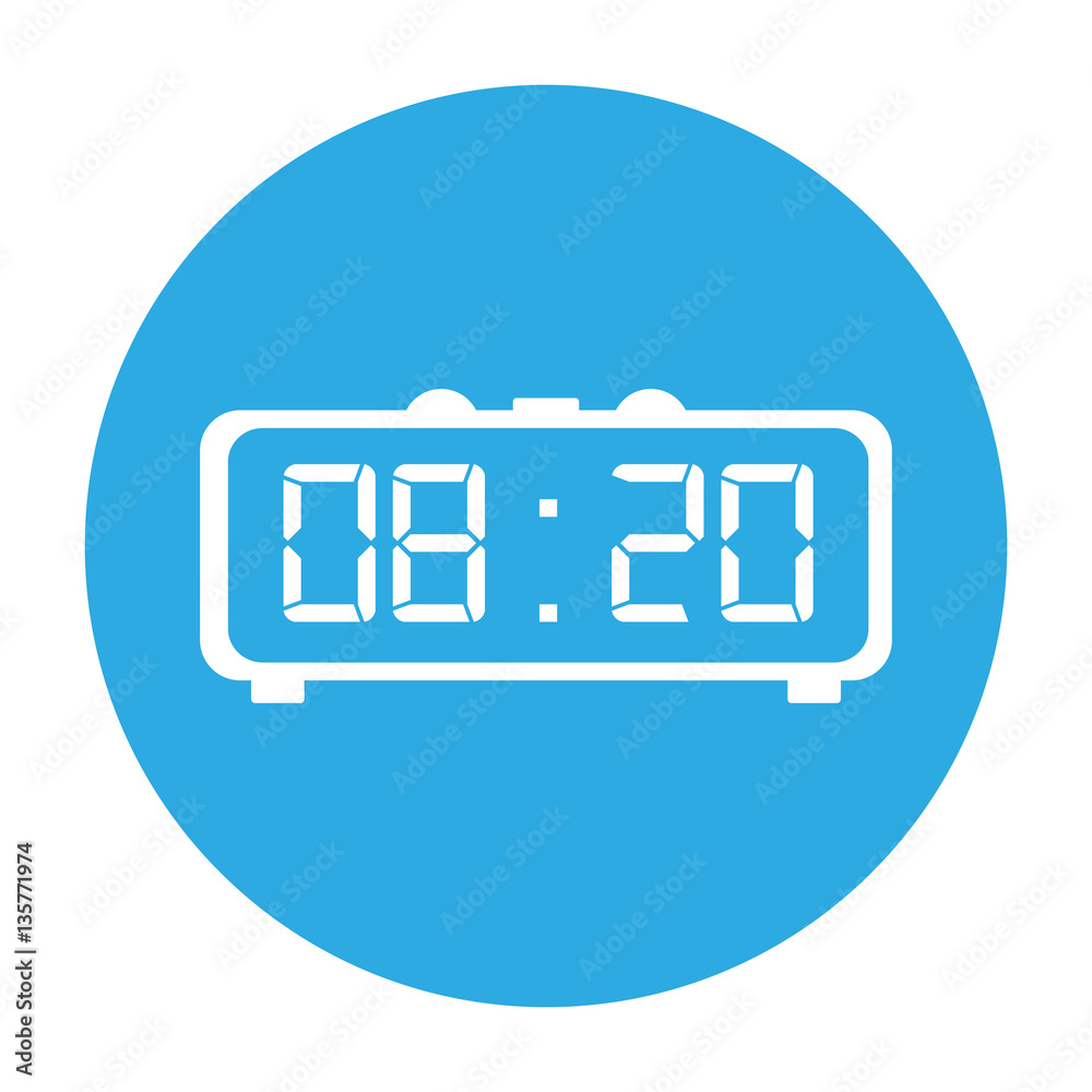 digital alarm clock icon image vector illustration design digital alarm clock icon image vector illustration design