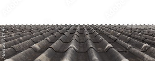 Texture of fiber cement roof sheet, Pattern of weathered the dirty roof, Corr...