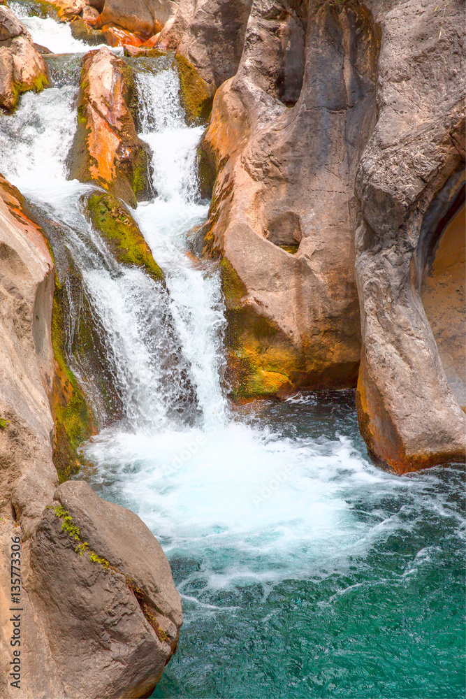 Fototapeta premium Sapadere canyon and waterfall, Alanya turkey