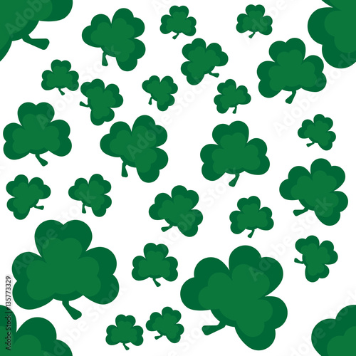 Clover pattern. Seamless Pattern Clover for St Patrick's Day