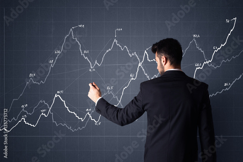 Businessman with chart