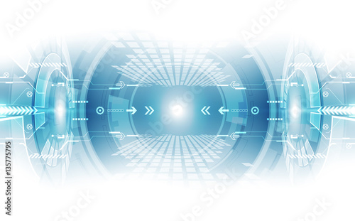 Abstract digital technology concept. vector background