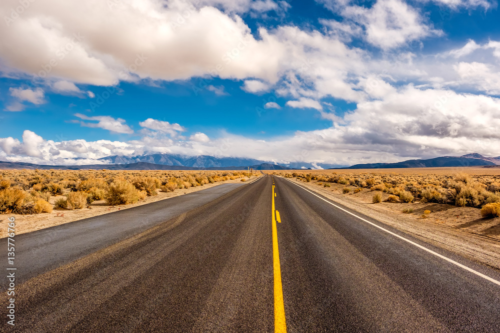 Open highway in California